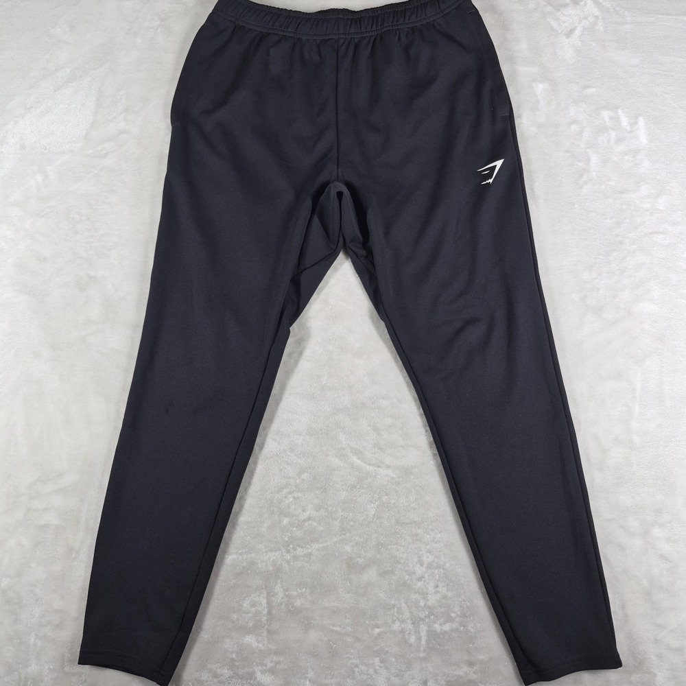 Gymshark Arrival Joggers Pants Men's Medium Black Drawstring Gym Athletic Run